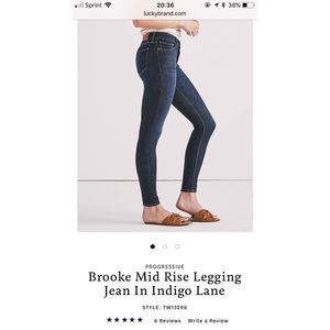 Lucky Brand Brooke Legging Jeans